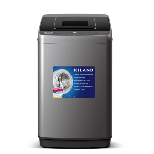 El lavarropas Kiland de carga superior ofrece una solución práctica y eficiente para el lavado diario. Con una capacidad de 5kg y una potencia de lavado de 325W, garantiza un desempeño confiable incluso en cargas pequeñas y medianas. Incorpora 10 programas de lavado que se adaptan a distintos tipos de prendas y necesidades, cuidando mejor cada tejido. Cuenta con la función de lavado diferido de 1 a 24 horas, ideal para organizar el lavado según tu rutina, y un centrifugado de hasta 660RPM que ayuda a reducir el tiempo de secado de la ropa. Además, su control electrónico de nivel de agua optimiza el consumo, brindando mayor eficiencia y comodidad en cada lavado.
